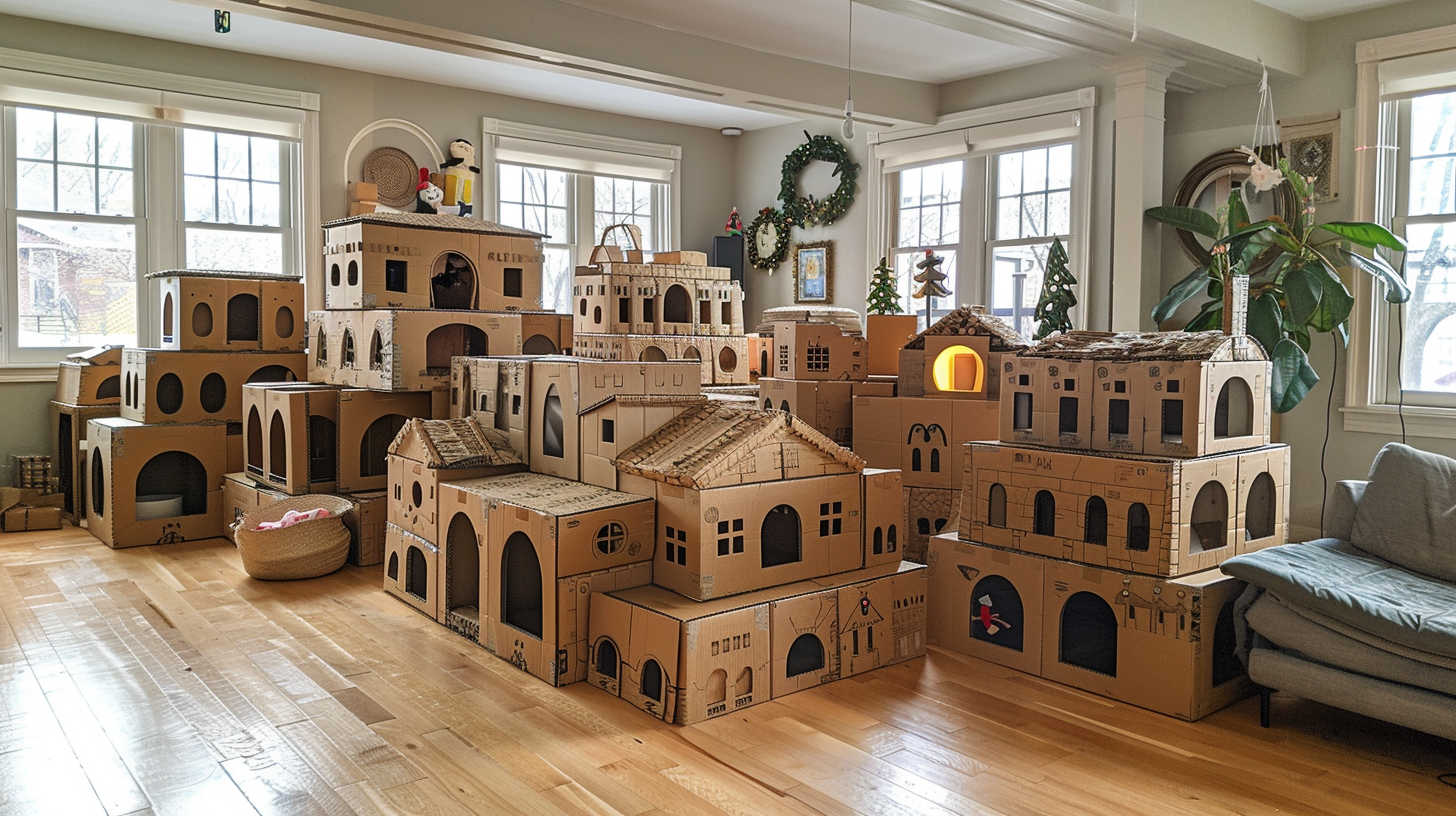 Easy homemade gift - Cardboard Fort