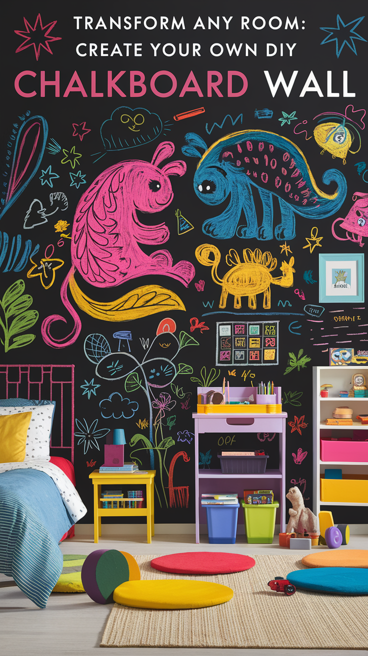 How to Make a DIY Chalkboard Wall for Your Playroom