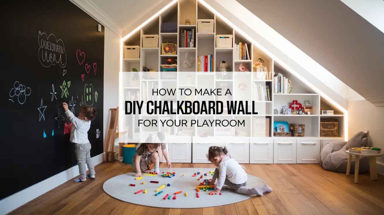 How to Make a DIY Chalkboard Wall for Your Playroom