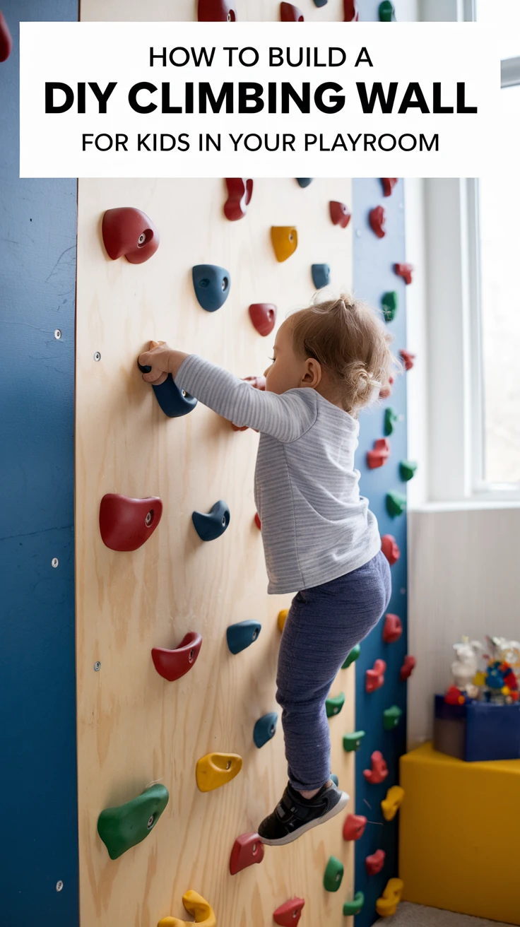 How to Build a DIY Climbing Wall for Kids in Your Playroom