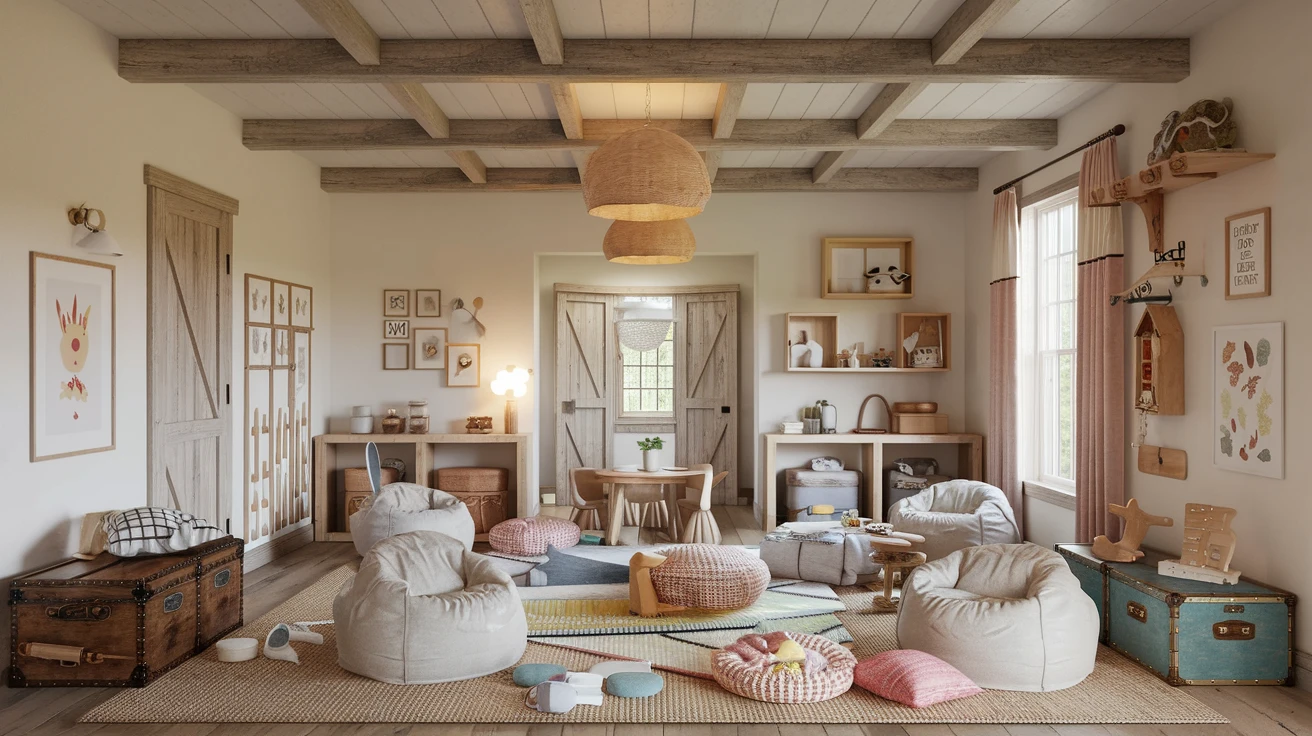 How to Create a Cozy Farmhouse-Inspired Playroom