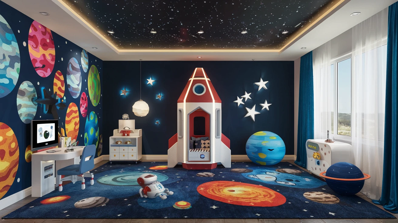 14 Space-Themed Playroom Ideas for a Stellar Design