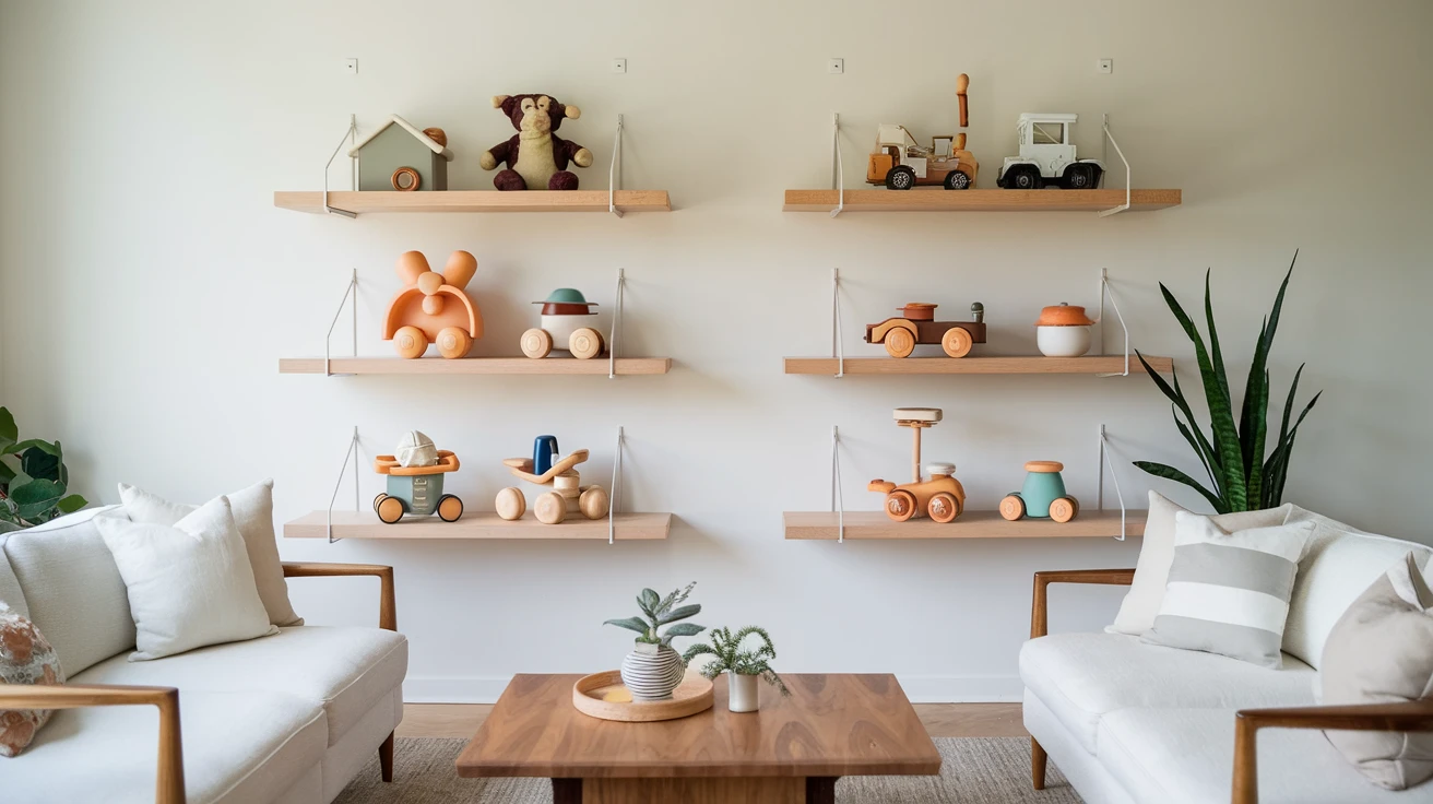 15. Minimalist Display Shelving