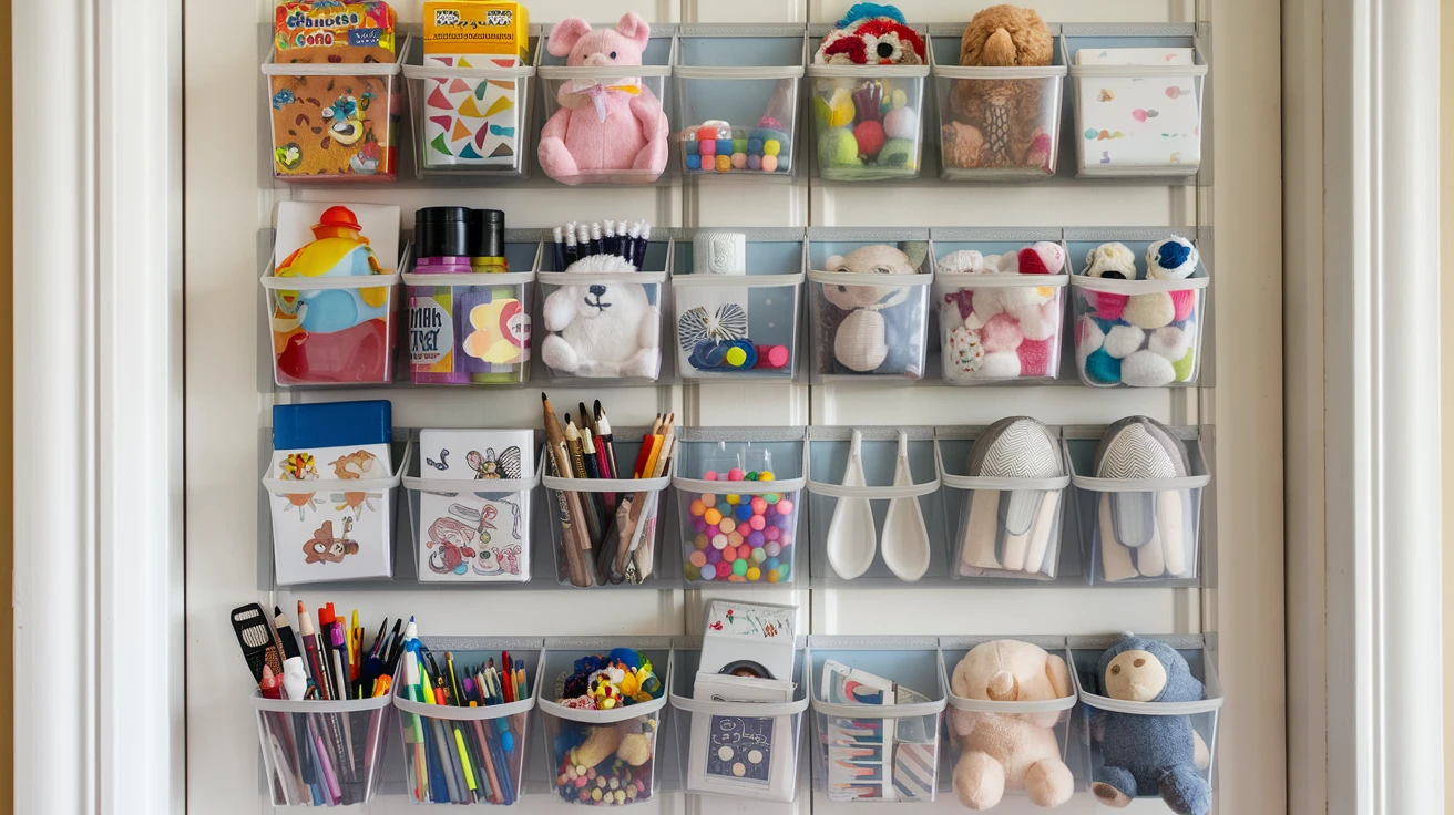 3. Door-Hanging Organizers with Clear Pockets