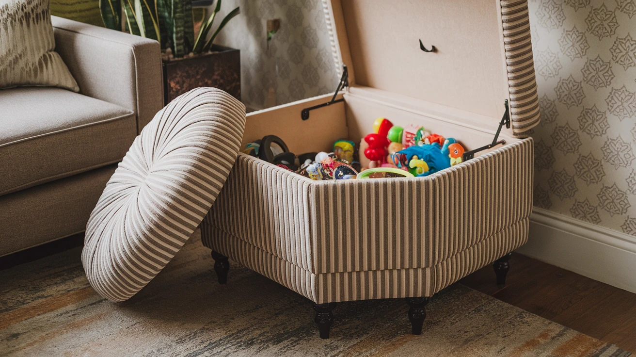 4. Multi-functional Ottoman Storage