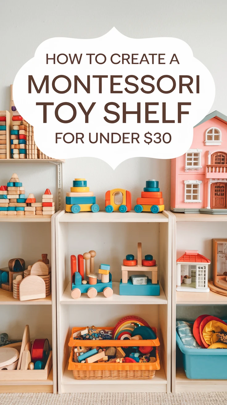 How to Create a Montessori Toy Shelf for Under $30