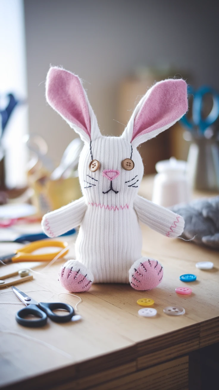 1. Sock Bunny Plushie