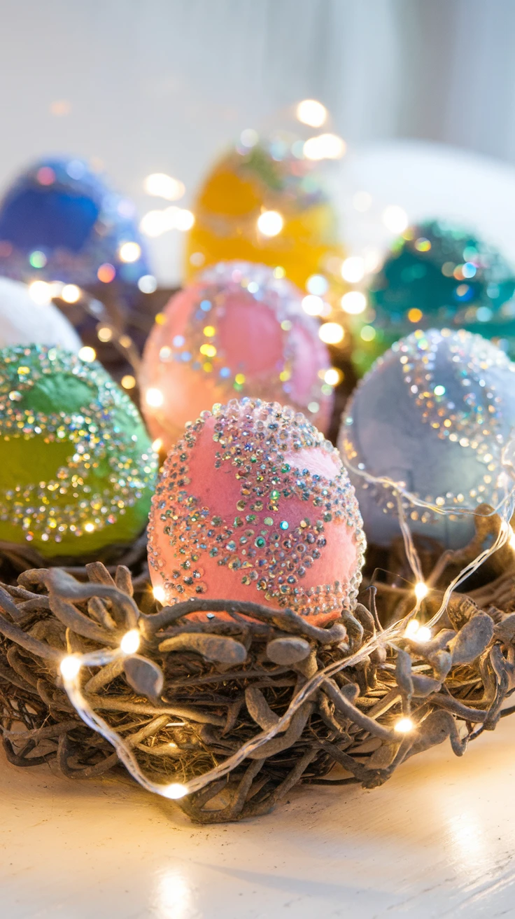 3. Glitter Easter Egg Playdough: Add Some Sparkle!