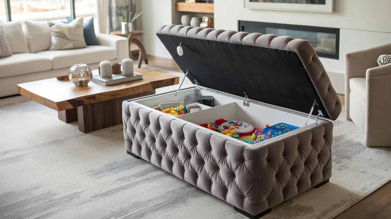 4. Smart Storage Ottomans