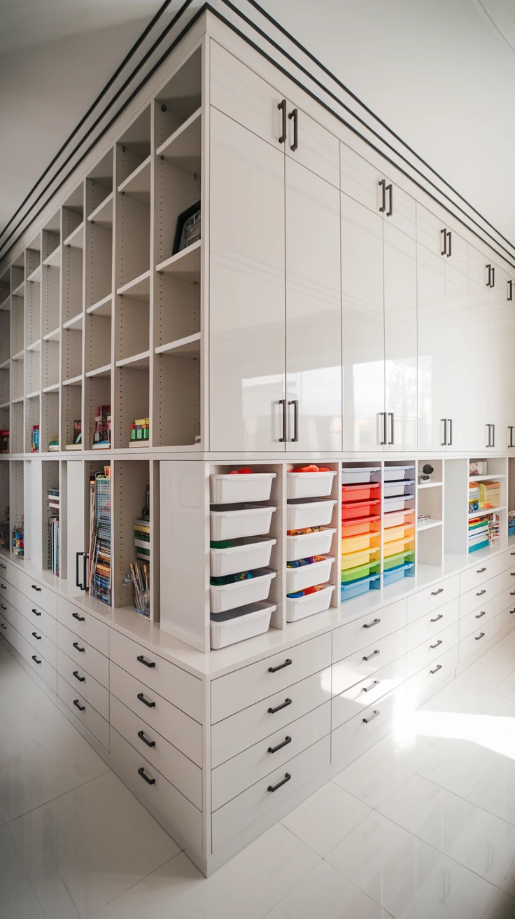 5. Contemporary Bookshelf Cabinet Combo