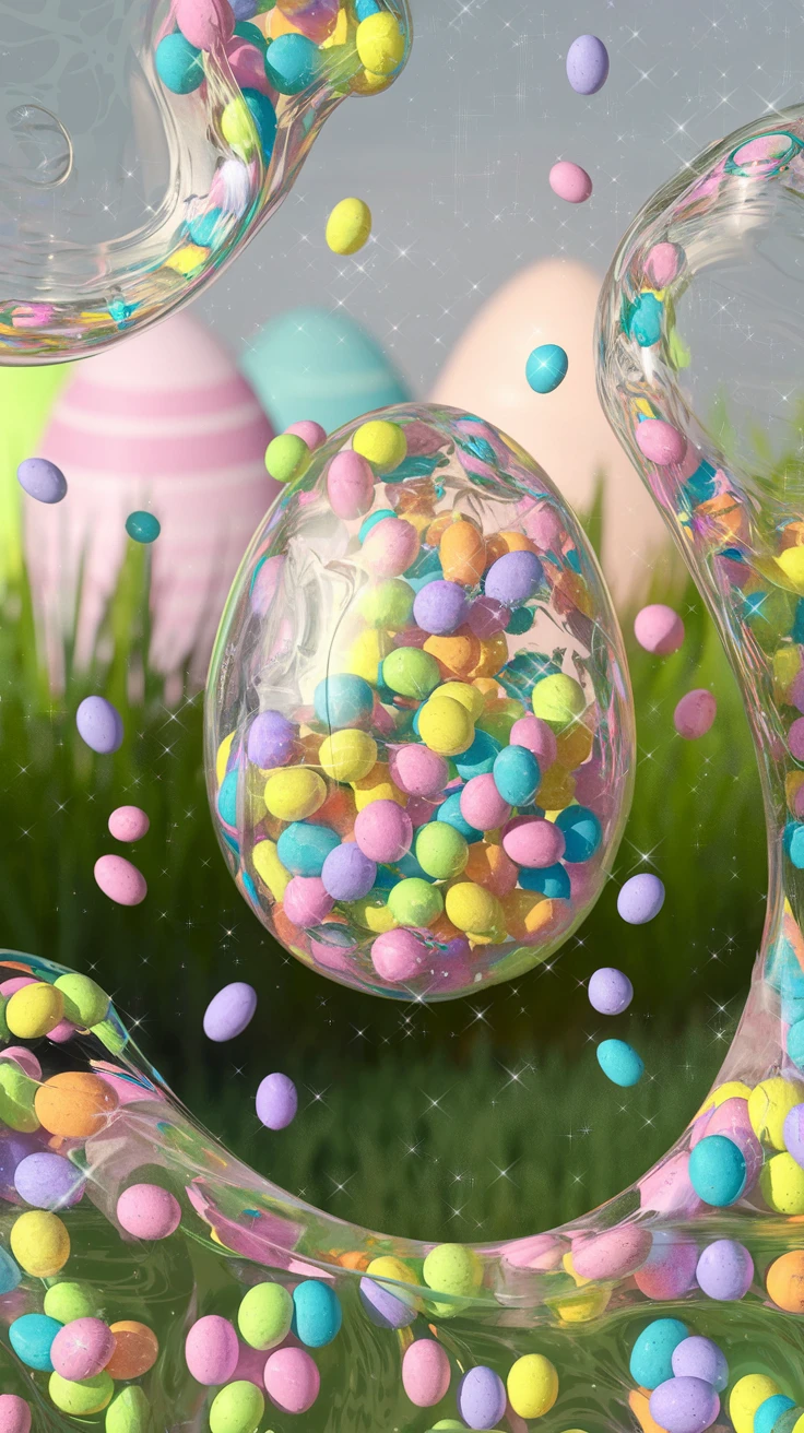 6. Confetti Easter Egg Slime
