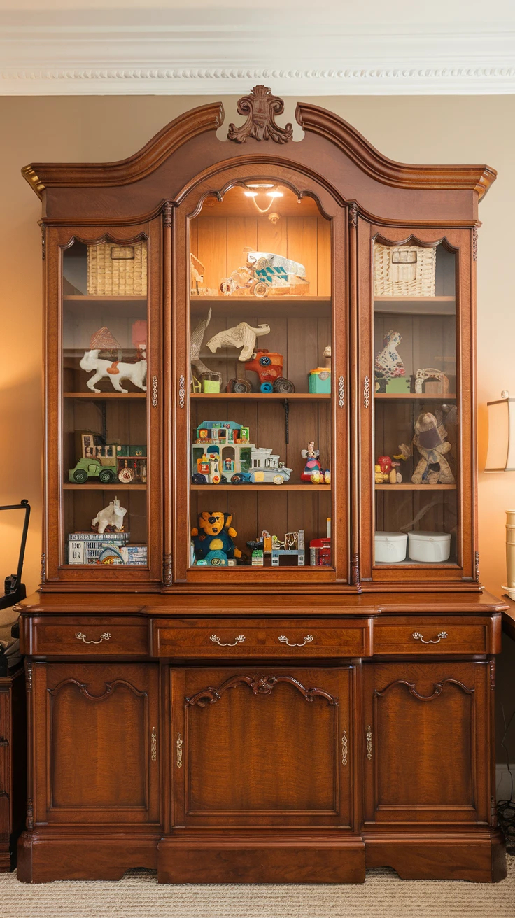 6. Traditional China Cabinet Conversion