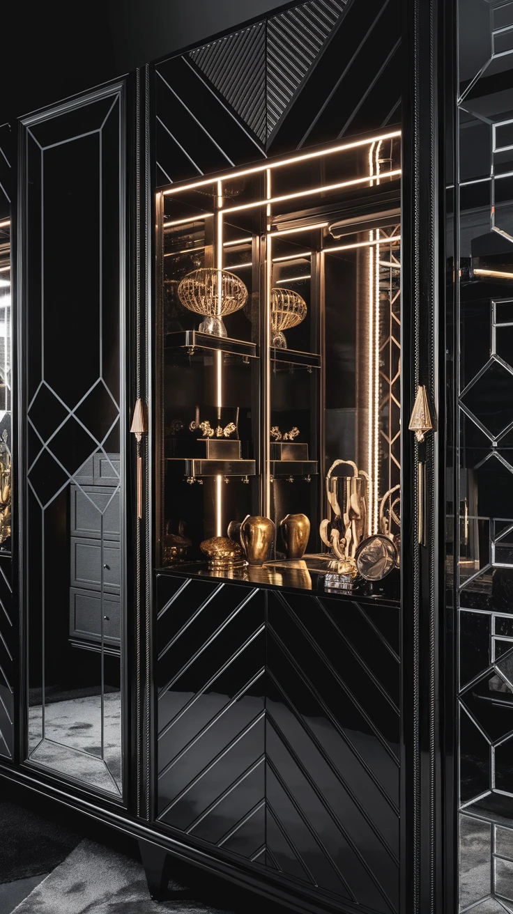 9. Art Deco-Inspired Storage Solution