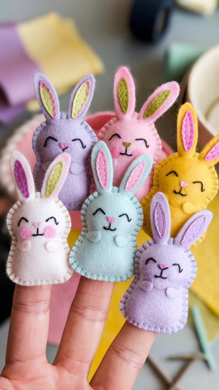 9. Bunny Finger Puppets