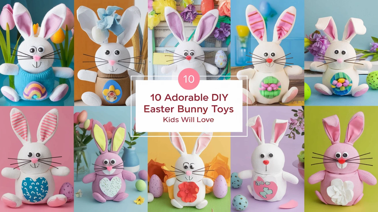 10 Adorable DIY Easter Bunny Toys Kids Will Love