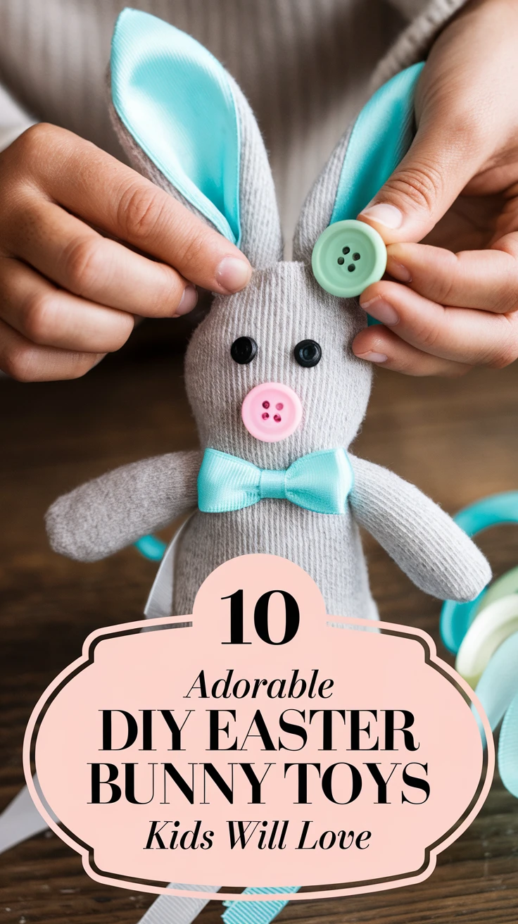 10 Adorable DIY Easter Bunny Toys Kids Will Love
