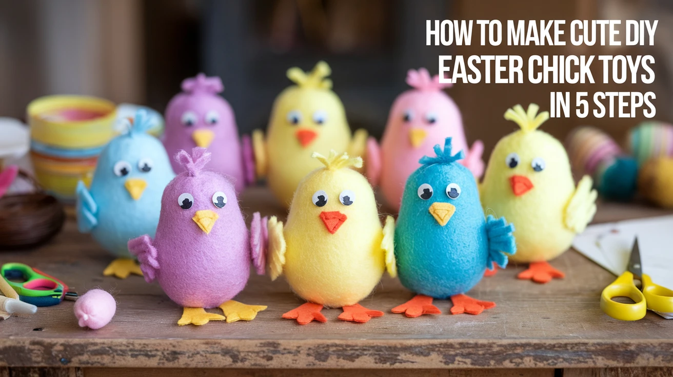How to Make Cute DIY Easter Chick Toys in 5 Steps