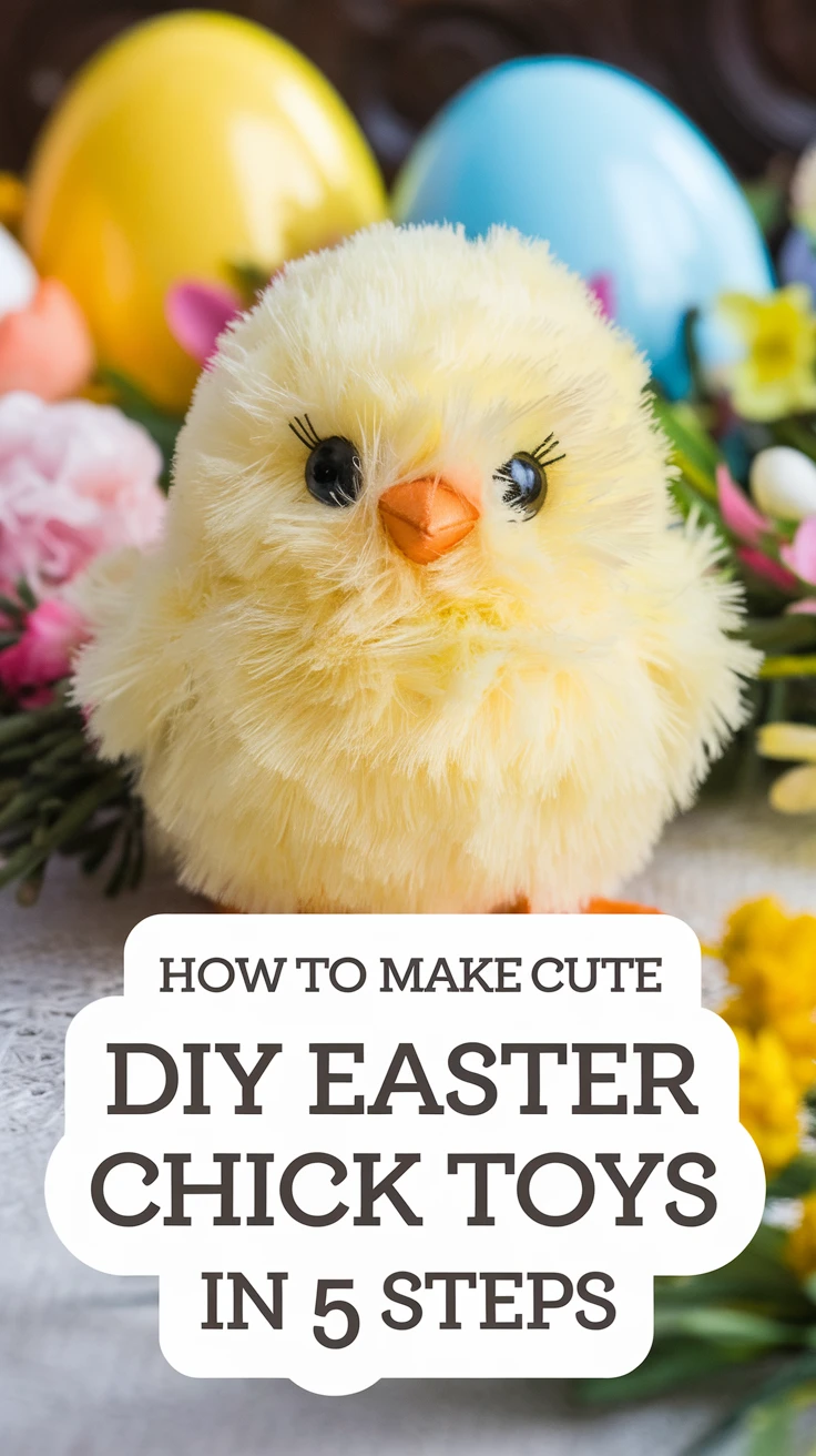 How to Make Cute DIY Easter Chick Toys in 5 Steps
