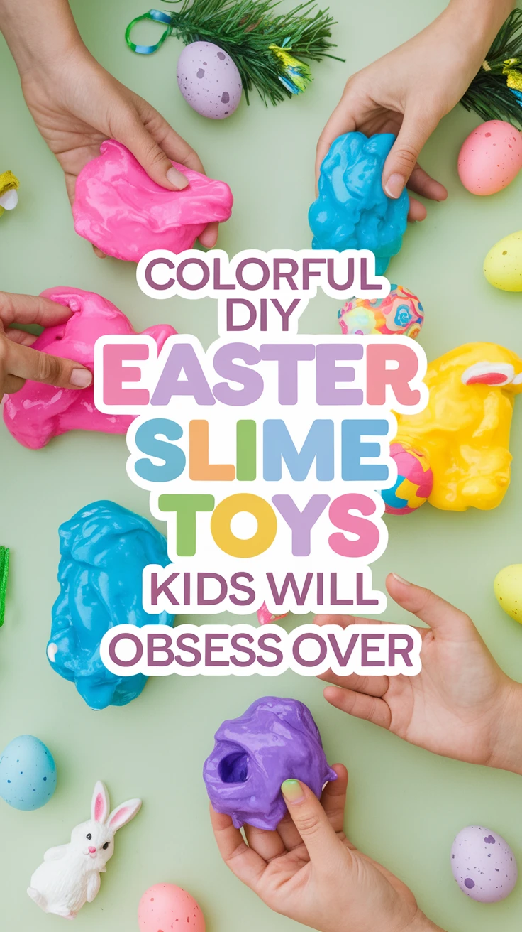 Colorful DIY Easter Slime Toys Kids Will Obsess Over
