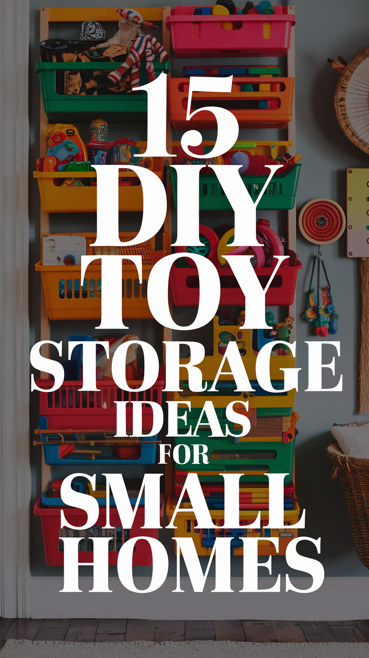 15 DIY Toy Storage Ideas for Small Homes