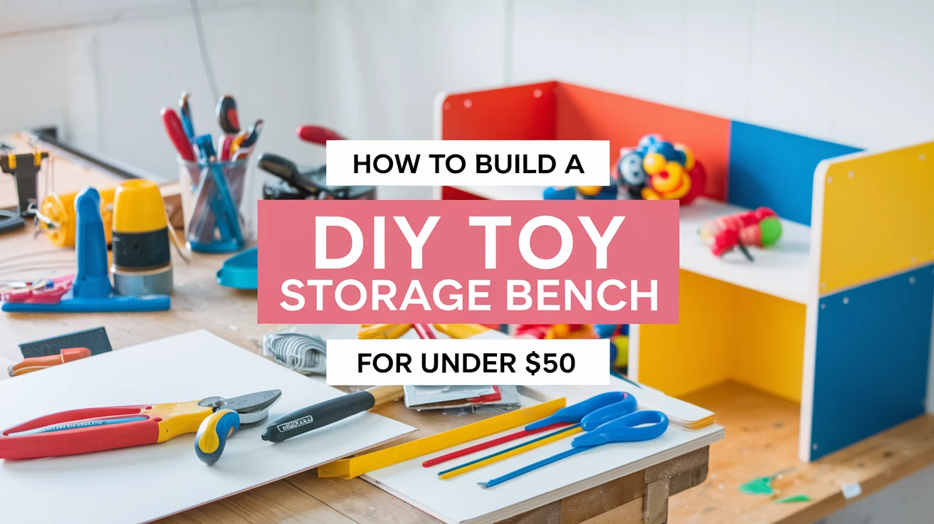 How to Build a DIY Toy Storage Bench for Under $50
