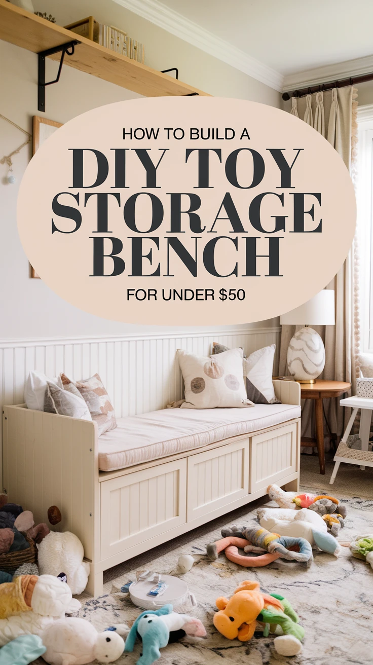 How to Build a DIY Toy Storage Bench for Under $50