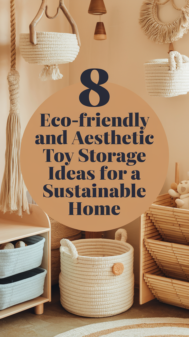 8 Eco-Friendly and Aesthetic Toy Storage Ideas for a Sustainable Home
