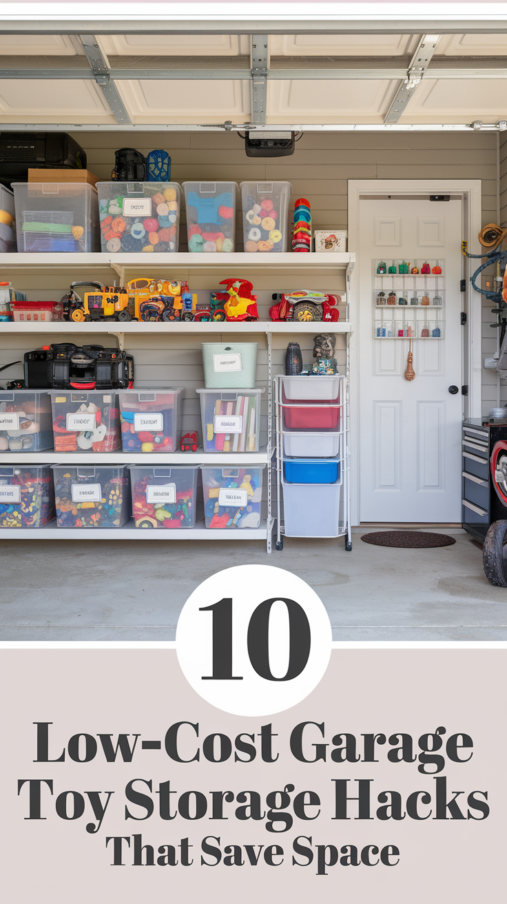 10 Low-Cost Garage Toy Storage Hacks That Save Space