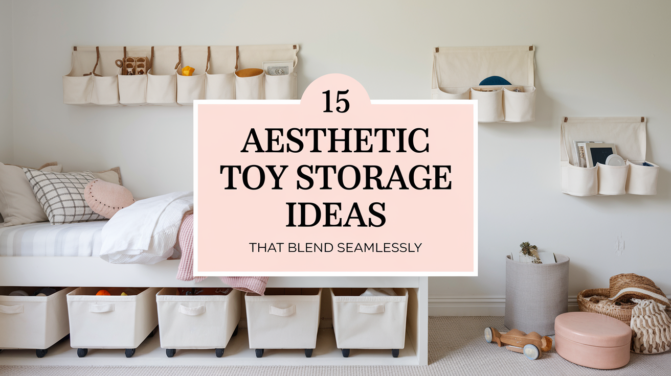 15 Aesthetic Toy Storage Ideas That Blend Seamlessly