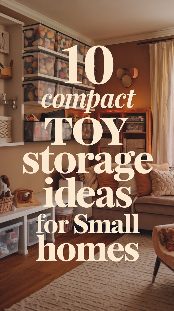 10 Compact Toy Storage Ideas for Small Homes
