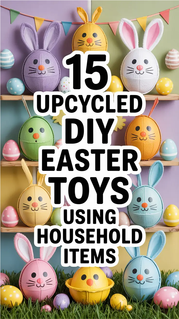 15 Upcycled DIY Easter Toys Using Household Items