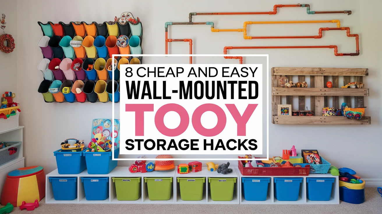 8 Cheap and Easy Wall-Mounted Toy Storage Hacks