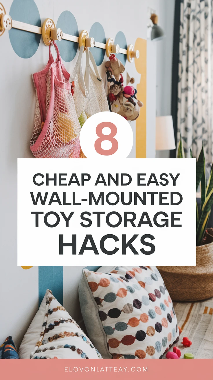 8 Cheap and Easy Wall-Mounted Toy Storage Hacks