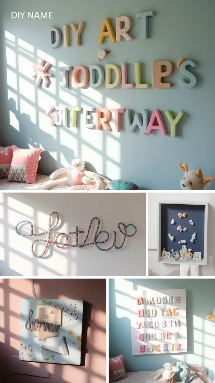 1. DIY Name Wall Art