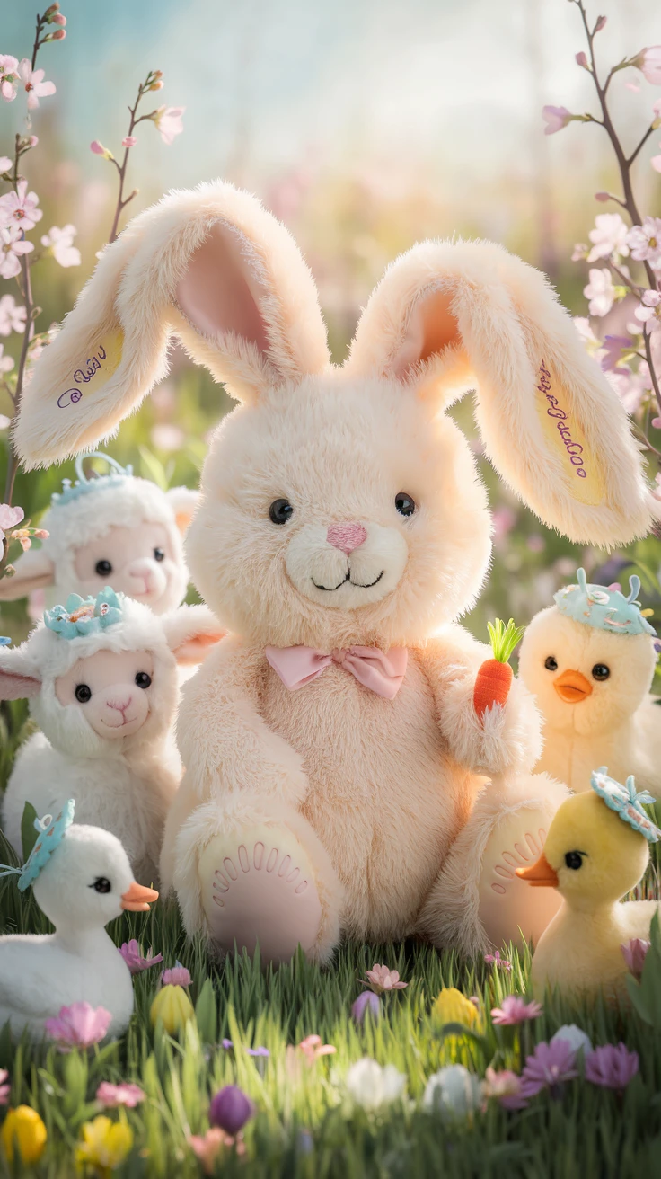 1. Plush Easter Bunnies and Animals