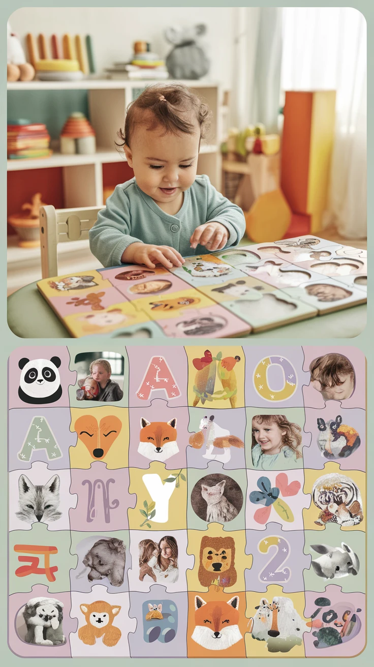 4. Shape and Color Puzzles with Personalized Elements