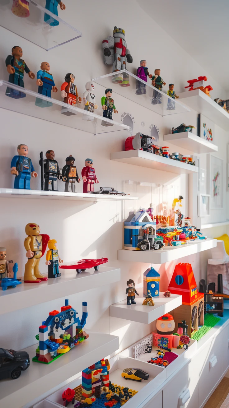 5. Floating Shelves for Display-Worthy Toys