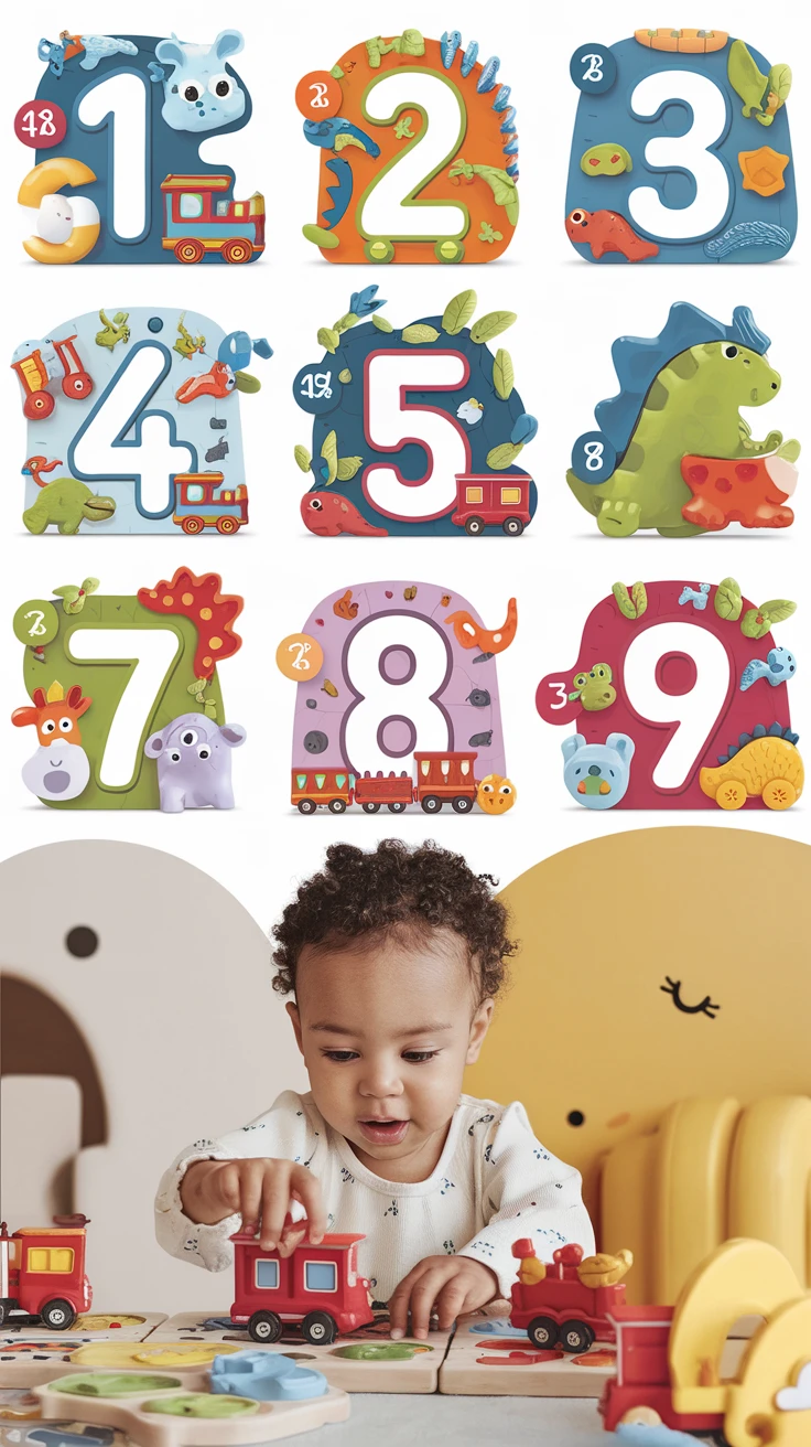6. Number Puzzles with Personalized Counting Objects