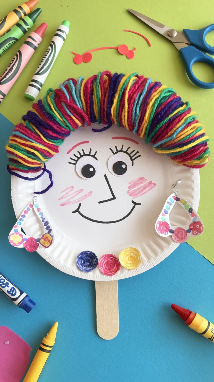 6. Paper Plate Portrait