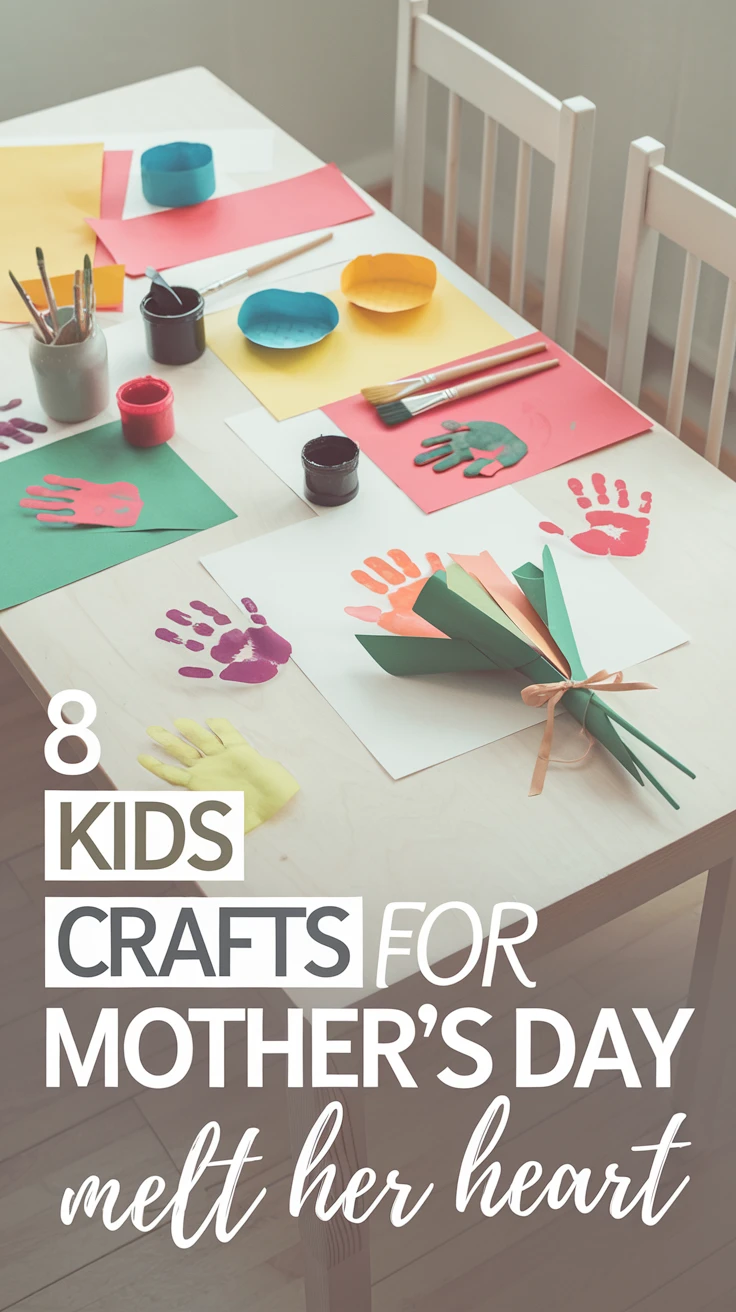 8 Kids Crafts for Mothers Day to Melt Her Heart