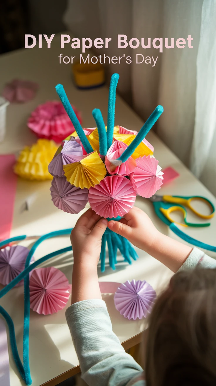 Craft Idea 2: Craft a Lovely Flower Bouquet