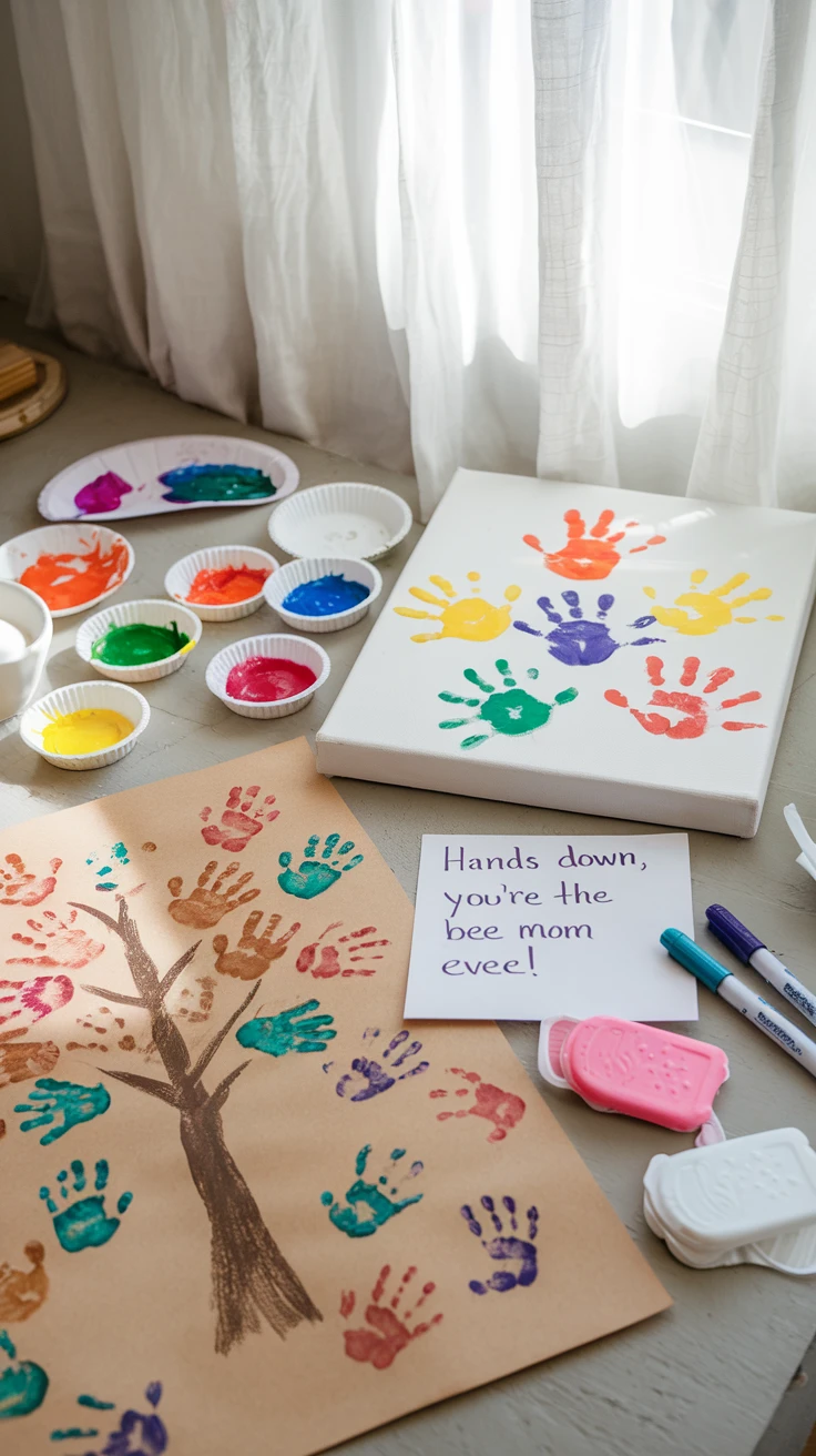 Craft Idea 4: Make Sentimental Handprint Art