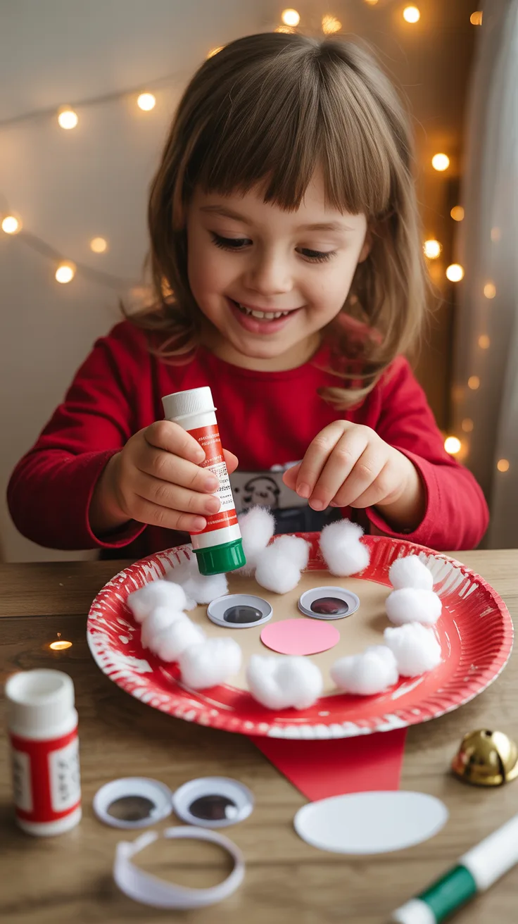 1. Paper Plate Santa illustrative image