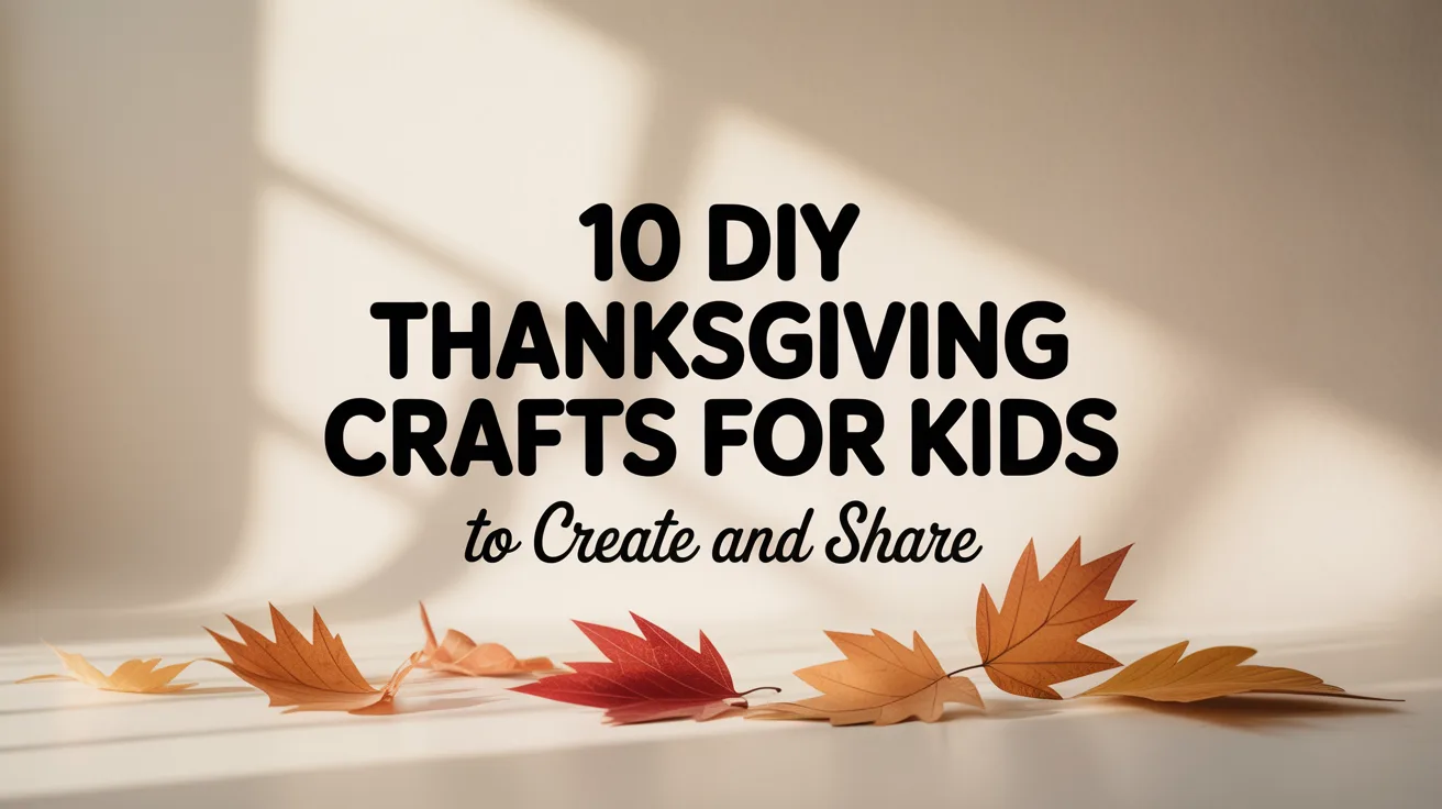 10 DIY Thanksgiving Crafts for Kids to Create and Share hero image