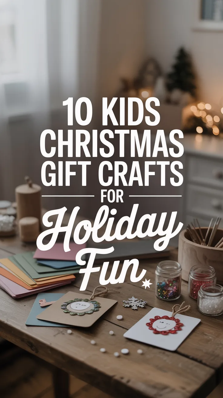 10 Kids Christmas Gift Crafts for Holiday Fun – Pinterest image