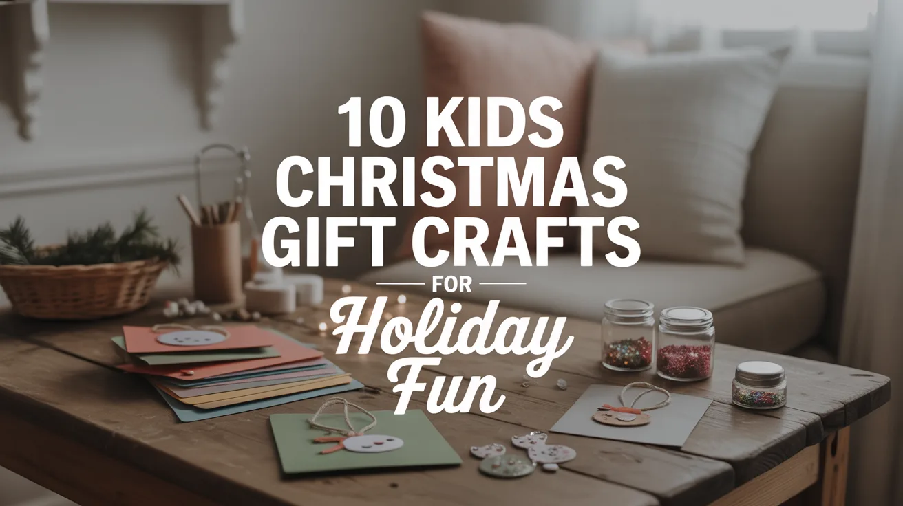 10 Kids Christmas Gift Crafts for Holiday Fun hero image