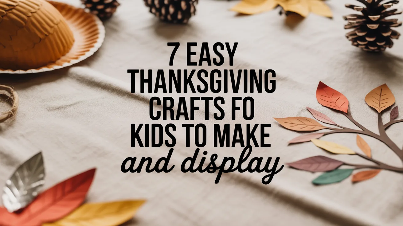 7 Easy Thanksgiving Crafts for Kids to Make and Display hero image