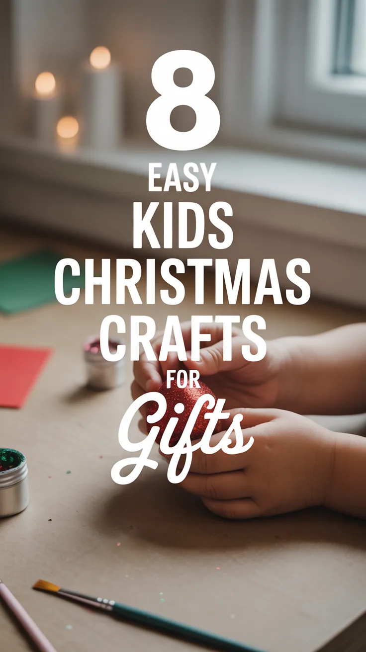 8 Easy DIY Kids Christmas Crafts for Gifts
