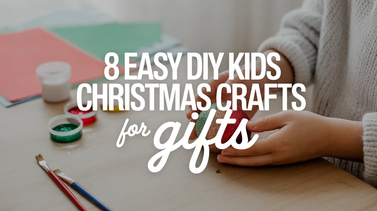 8 Easy DIY Kids Christmas Crafts for Gifts hero image
