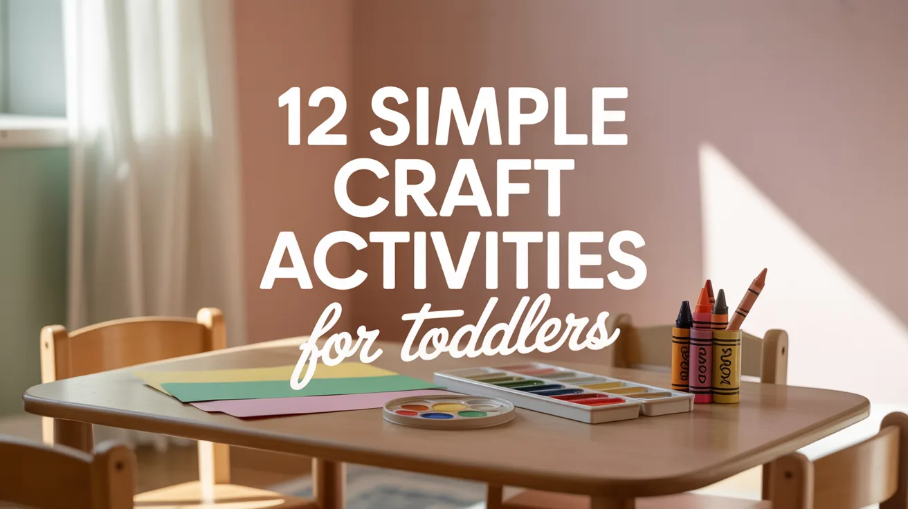 12 Simple Craft Activities for Toddlers hero image